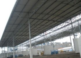 montované zastřešení z oceli Most – Komořany