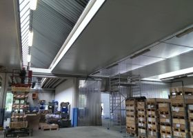 úpravy světlíků v montované skladové hale HTP Žirovnice II