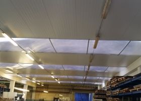 úpravy světlíků v montované skladové hale HTP Žirovnice