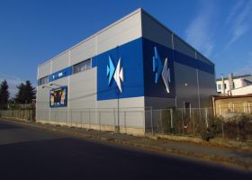 Skladovací montovaná hala Martin Naděje v Čáslavi.