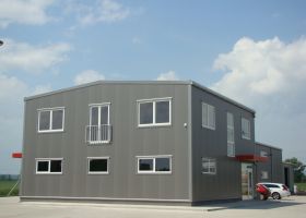 Skladová hala s vestavbou a dvoupodlažní administrativní budova firmy ELEGRIN s.r.o. v Bohušovicích nad Ohří I