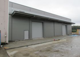 vjezdy pro nákladní automobily montované výrobní haly RALCO