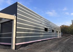 Opláštění garáží TS Židenice od HAK PROFI