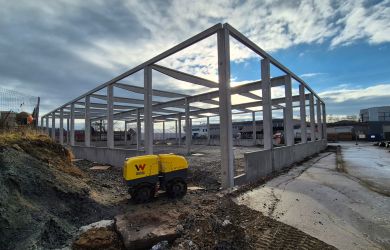 Betonová konstrukce pro montované haly