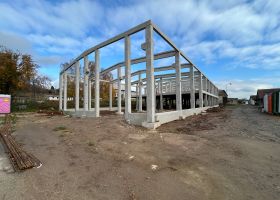 Příprava konstrukce pro montovanou halu 