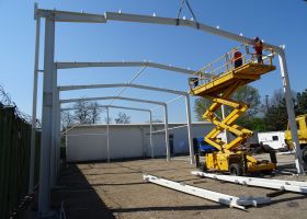nosníky montované skladové haly v Brně