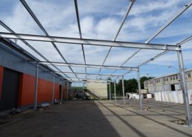 montovaný přístřešek v Uherském Brodě