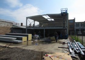 montovaná skladová hala v Praze 