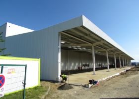 skladová montovaná ocelová hala v Písku