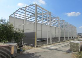 Skladová montovaná ocelová hala ve Zlín - Malenovicích, FLEXFOL TRADE Zlín Malenovice